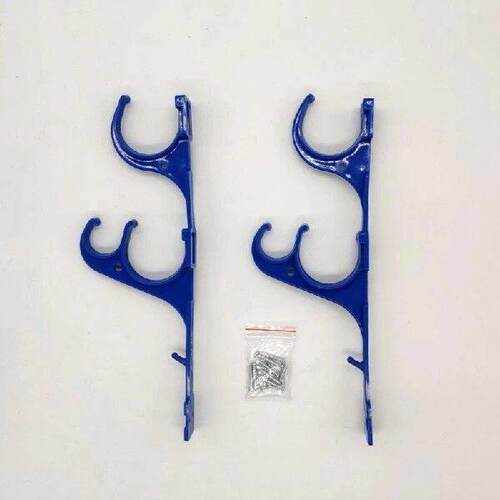 J1HE 2Pcs Outdoor Pole Hanger Swimming Pool Hook Plastic