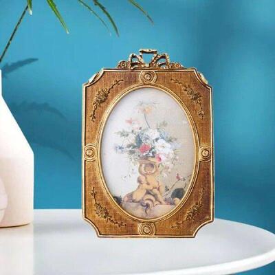 Gold Resin Photo Frame Picture Holder for Birthdays