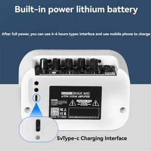 TYMQ Mini Electric Acoustic Guitar Amplifier Powered