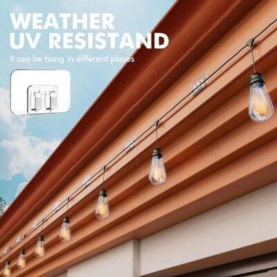Tool-free Installation Hooks Weather-resistant Wall Hooks