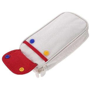 Pencil Case Aesthetic Two-color Stitching Daily Pouch
