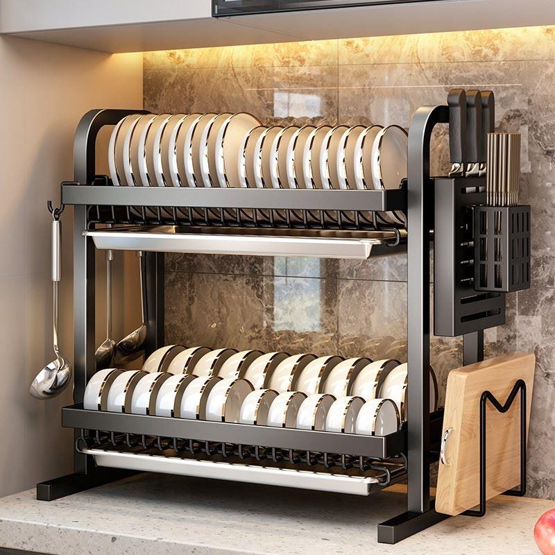 3-Tier Strong Rack kitchen drop large dish rack shelf bowl