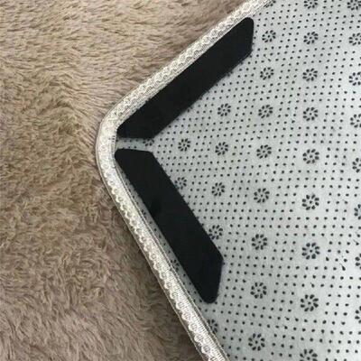 8pcs Carpet Non-slip Sticker Reusable Washable Anti Curling