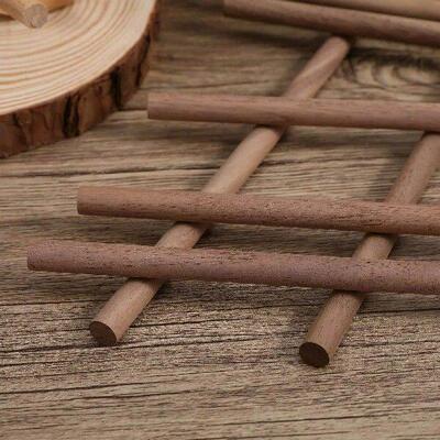 24 Pcs Black Walnut Wooden Sticks Craft Dowels Sturdy Wood