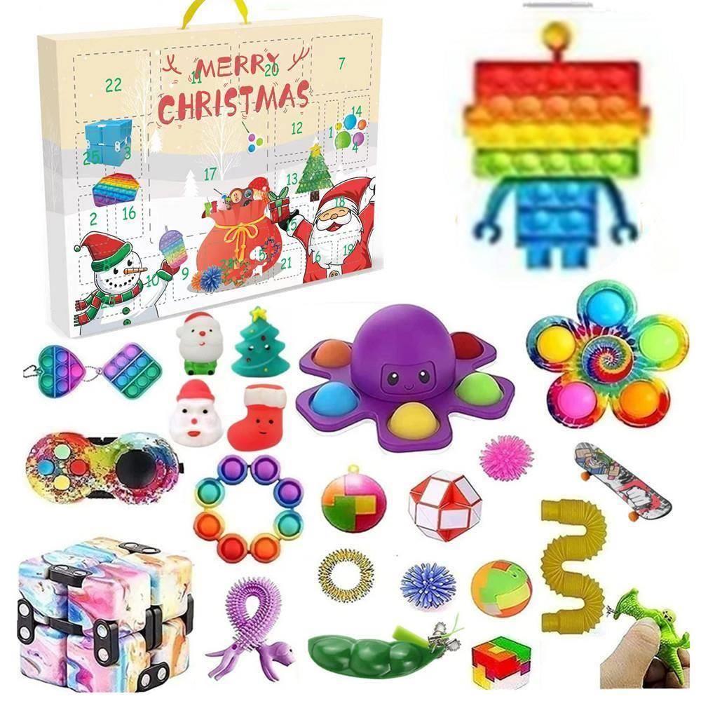 Mystery Fidget Toys Pack Set Pack Anti Stress Christmas Adve