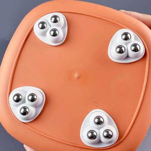 4pcs Sticky Swivel Pulley No Noise Self Adhesive Universal