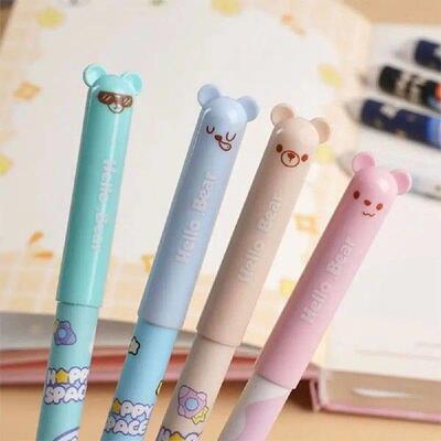 24PCS/Set High Quality Black/Blue Ink Erasable Pen 0.5mm