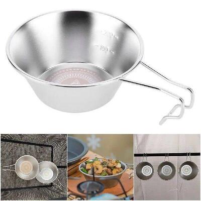 280ml Outdoor Sierra Bowl 304 Stainless Steel Portable Camp