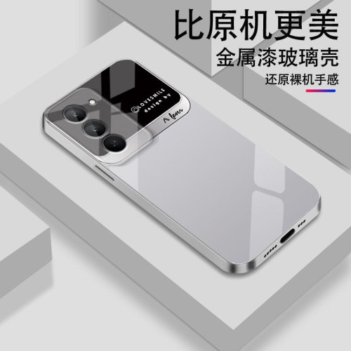 潮牌英文适用红米Note15R手机壳红米Note14/13/12pro+新款12/11r玻璃note10/9高级5g防摔11se硬壳turbo3/4Pro