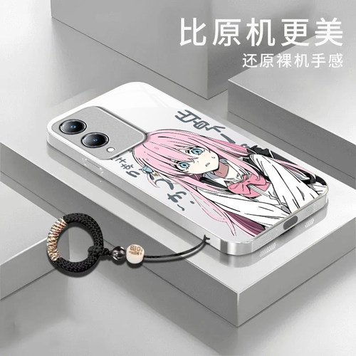 波奇酱适用vivoY36s手机壳y36i新款y35m+玻璃y33/y31/y3s全包y32/y30/y20防摔y36c硬壳y33e液态y305g高级感