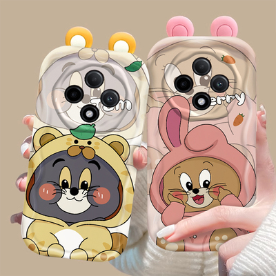 适用oppoA3pro手机壳A3pro5G新款A3全包PJY110曲屏oppoPJY保护0pp0a3套opopa防摔opa猫耳朵外壳oppa可爱女por