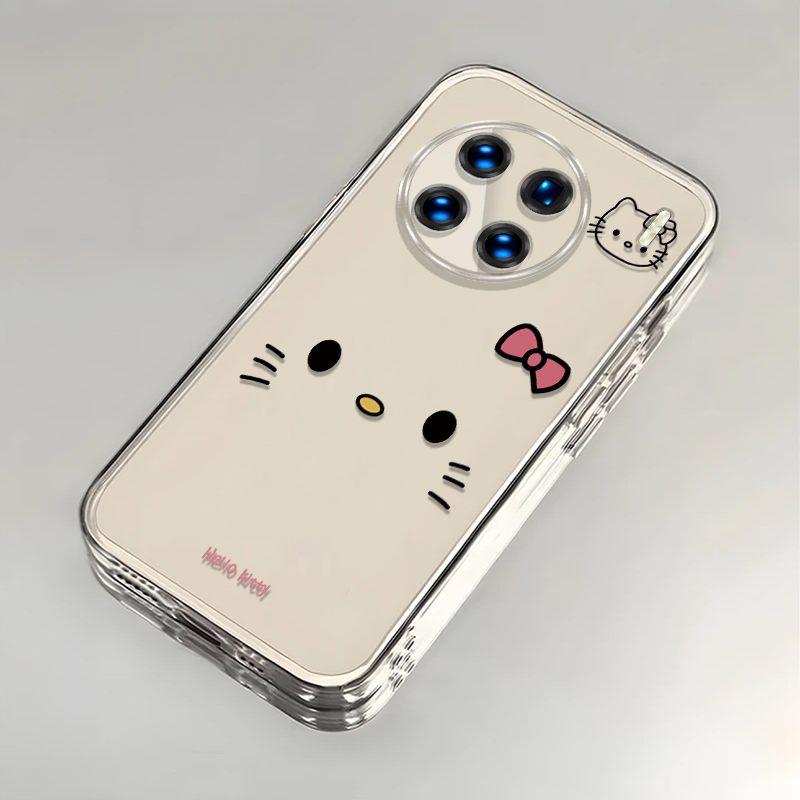 可爱kt猫适用vivoX90Pro+手机壳新款V2227A防摔镜头全包男女带挂绳创意透明保护套高级感时尚潮外壳个性情侣