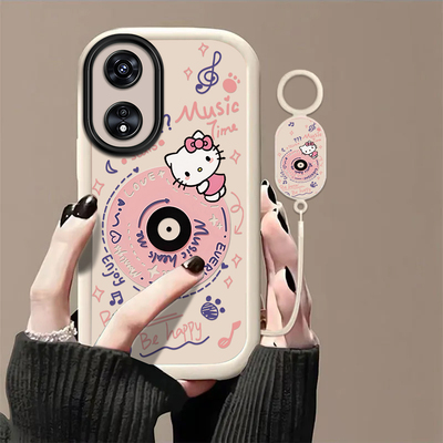 光碟猫咪适用OPPOA975G手机壳oppoa96/95/72新款a93/92/56s防摔55/53/52软壳36/32/5活力版11/9/2x全a3/1i