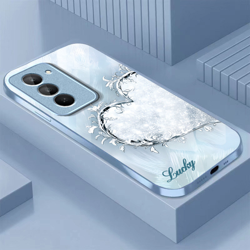 钻石爱心适用红米Note15R手机壳红米Note14/13/12pro+新款12/11r玻璃note10/9高级5g防摔11se硬壳turbo3/4Pro