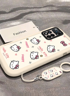 可爱猫咪适用红米Note11EPro手机壳新款防摔镜头全包男女挂绳硅胶软壳保护套高级感时尚创意个性网红小众情侣