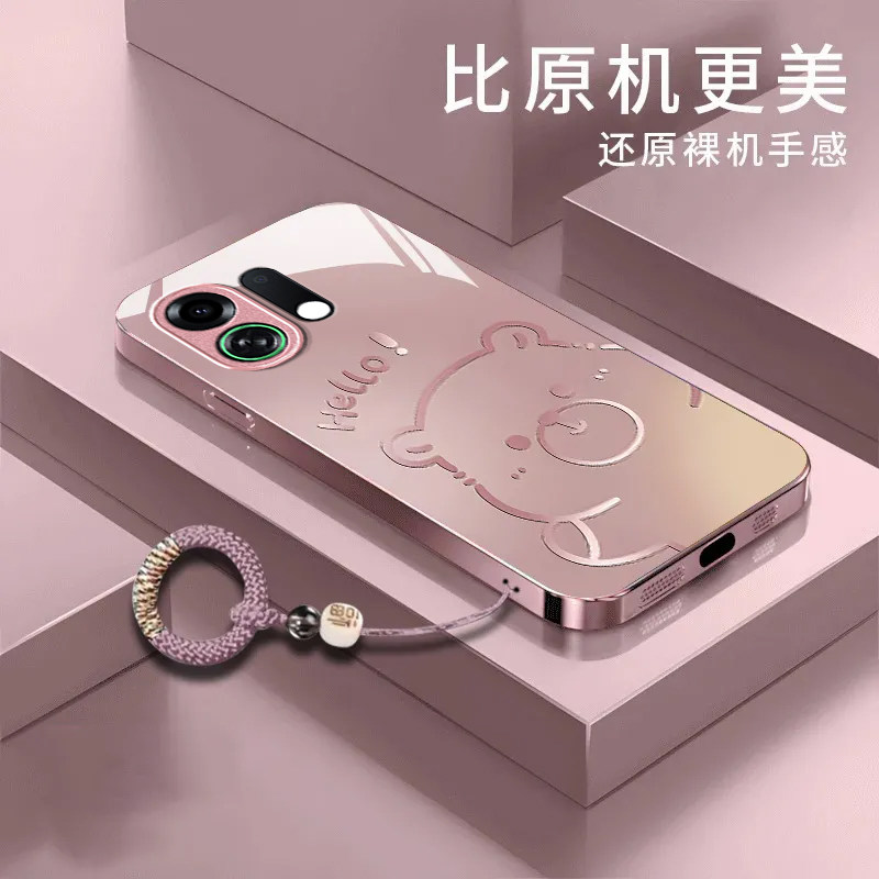 渐变水豚适用OPPOK13TurboPro手机壳k12/11x新款K13s玻璃k10活力版k9pro全包防摔k7硬壳oppor15梦境oppor17