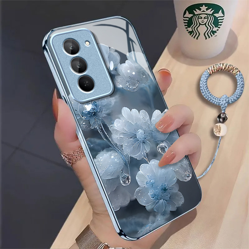 水晶花适用红米Note15R手机壳红米Note14/13/12pro+新款12/11r玻璃note10/9高级5g防摔11se硬壳turbo3/4Pro