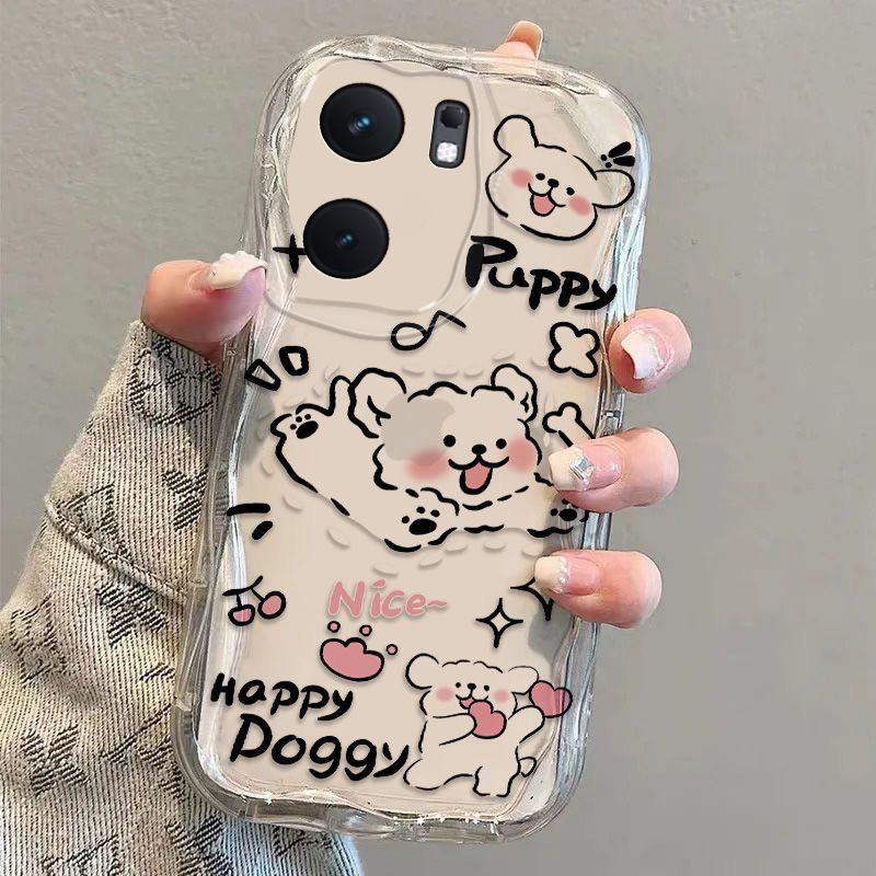 适用iqooneo9/8pro手机壳iqoo12/11s新款vivoiqooneo5/6se透明奶油纹ipooneo7/3全包防摔硅胶icoou3卡通noe女