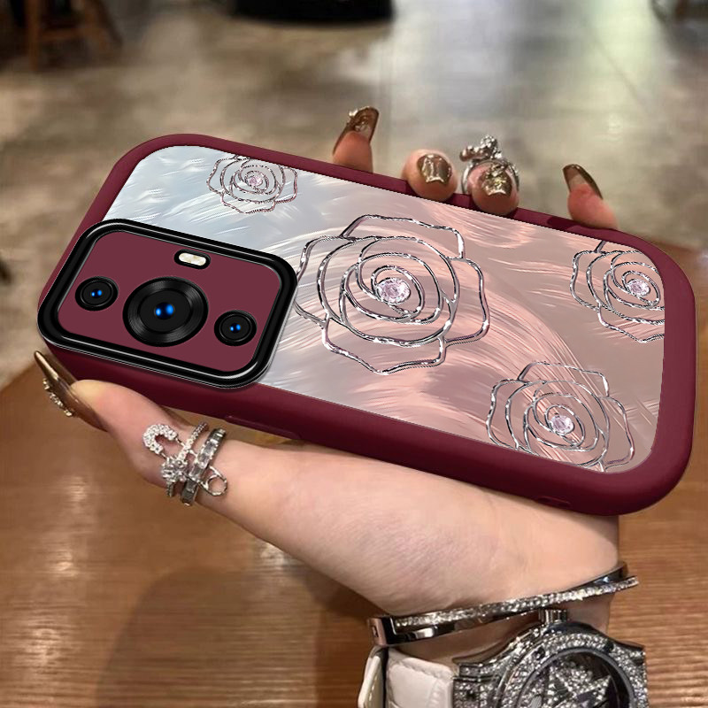 适用华为nova12活力版手机壳novo12活力板nove创意新款n0va个性渐变羽纱nava女navo全包nona防摔note外壳软壳