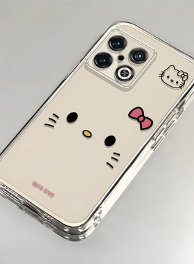 可爱kt猫适用一加10Pro手机壳新款NE2210防摔镜头全包男女挂绳创意透明软壳保护套高级感时尚个性小众情侣潮