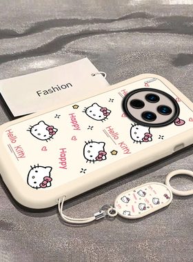 可爱猫咪适用华为Mate30Pro手机壳新款LIO-AN00防摔镜头全包男女挂绳硅胶软壳保护套高级感时尚创意小众情侣