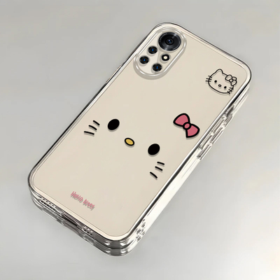 可爱kt猫适用华为Nova8Pro手机壳新款BRQ-AN00防摔镜头全包男女带挂绳创意透明保护套高级感时尚软壳小众情侣