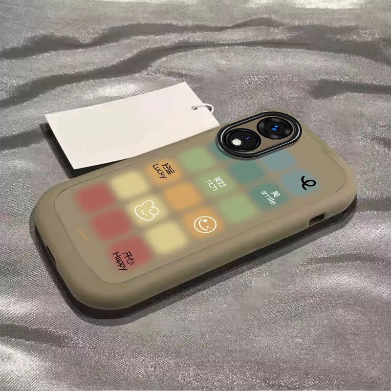 适用oppoa1手机壳5g新款A1pro晕染彩色格子保护套opρoa1软硅胶曲屏opp0pp0ppo板opa全包oppa防摔opopa潮男女