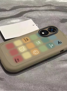 适用oppoa1手机壳5g新款A1pro晕染彩色格子保护套opρoa1软硅胶曲屏opp0pp0ppo板opa全包oppa防摔opopa潮男女