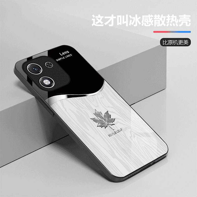 轻奢枫叶适用honor荣耀X70i手机壳荣耀x60/x50/x40GT新款X30/x20se玻璃荣耀畅玩70mplus畅玩20pro高级50/40s