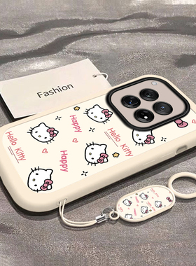 可爱猫咪适用一加Ace3手机壳新款PJE110防摔镜头全包男女挂绳硅胶软壳创意保护套高级感时尚个性小众情侣网红