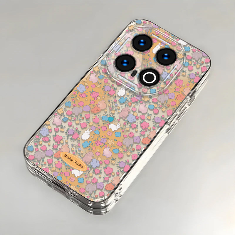 适用iQOO13手机壳iqoo11s新款iq7/8高级iqoo9pro兔子防摔iqoo10/11/12软iqooU3x冬日碎花iqoou5e透明iqoou1x