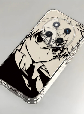 素描奇犽适用荣耀X60Pro手机壳新款BRP-AN00防摔镜头全包男女挂绳创意透明软壳保护套高级感时尚个性小众情侣