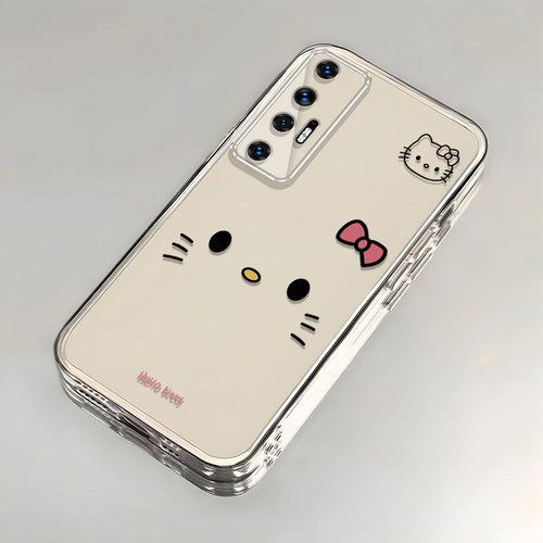 可爱kt猫适用小米10S手机壳新款M2102J2SC防摔镜头全包男女挂绳创意透明软壳保护套高级感时尚个性小众情侣潮