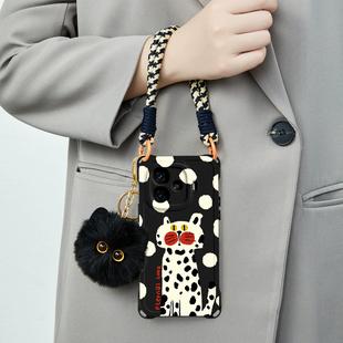 适用IQOOZ9手机壳vivoiqooz9turbo女新款 z9x硅胶套iq00四角挂绳壳vivoz专用外壳icooz全包防摔iqz爱酷iqqoz