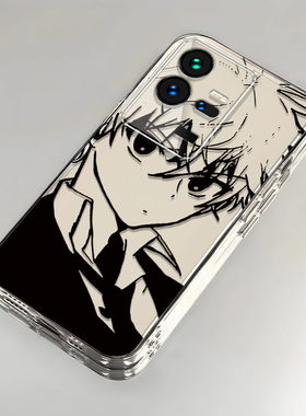 素描奇犽适用iQOO11Pro手机壳新款V2254A防摔镜头全包男女带挂绳创意透明软壳保护套高级感时尚个性小众情侣