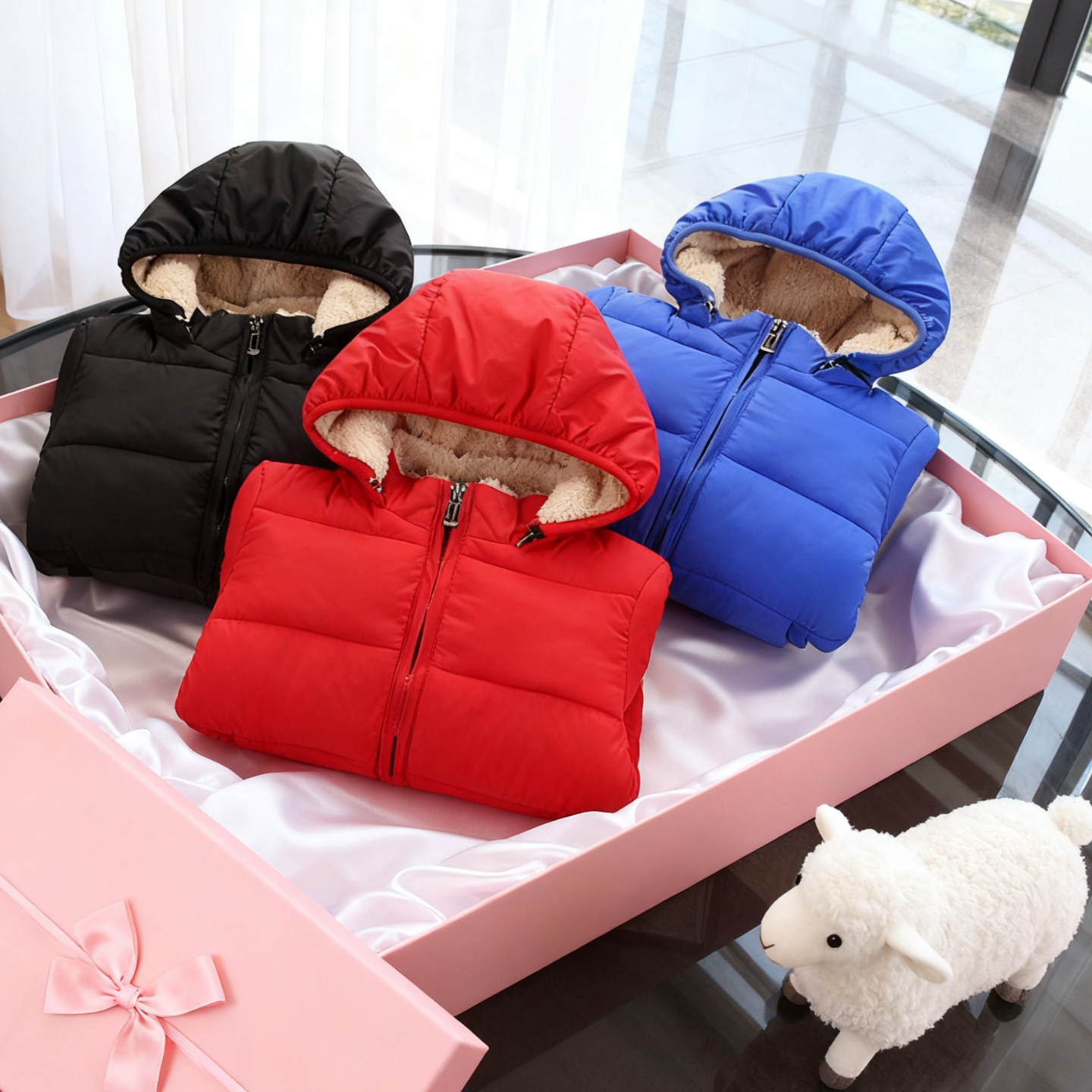 儿童羊羔绒加绒棉衣男童加厚棉服女童棉袄羽绒宝宝冬季连帽外套,童装/婴儿装/亲子装,棉袄/棉服,淘宝优惠券,粉丝福利购,淘宝优惠卷
