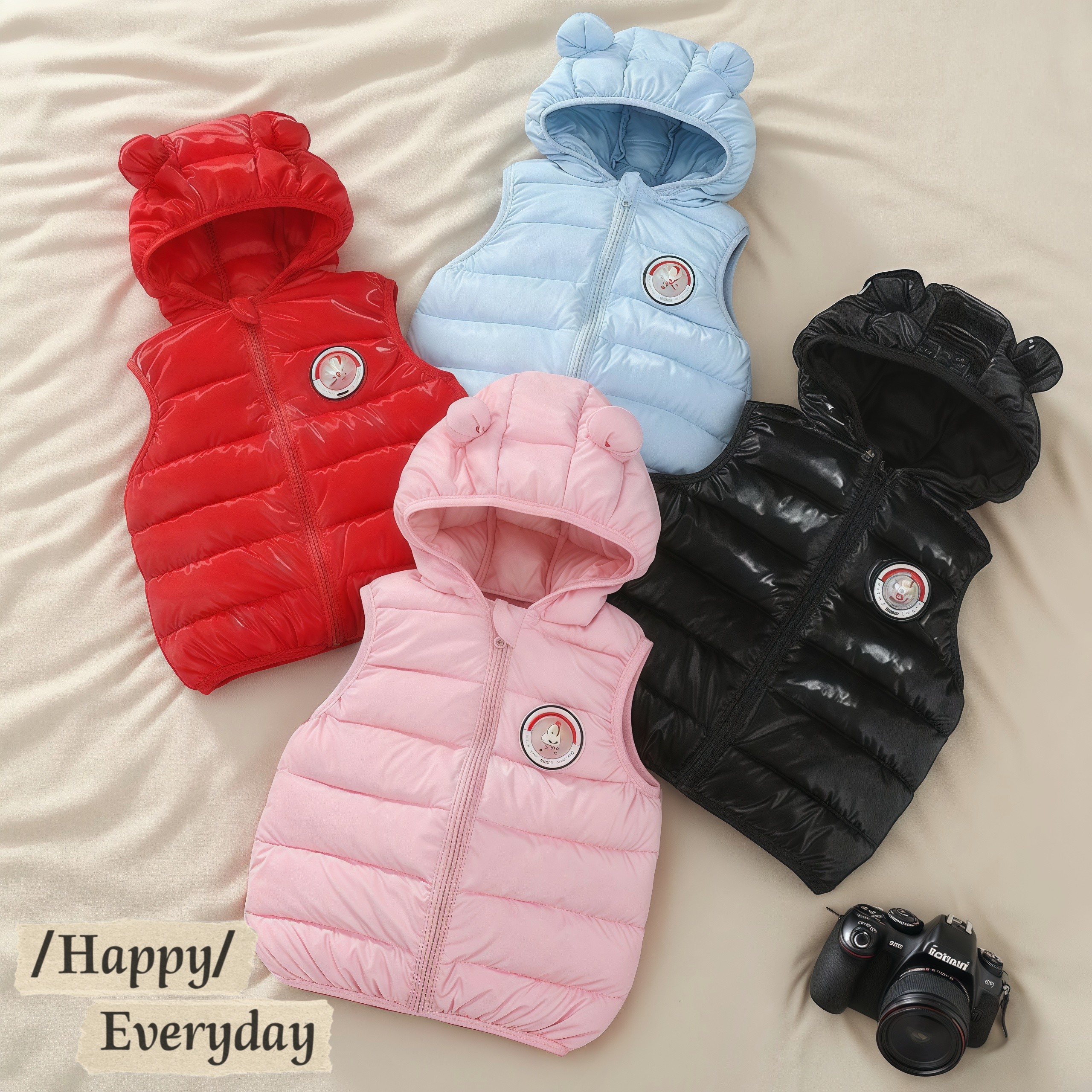 儿童马甲羽绒棉连帽2025秋冬款男童女童轻薄款中小童宝宝坎肩外套,童装/婴儿装/亲子装,羽绒马甲,淘宝优惠券,粉丝福利购,淘宝优惠卷
