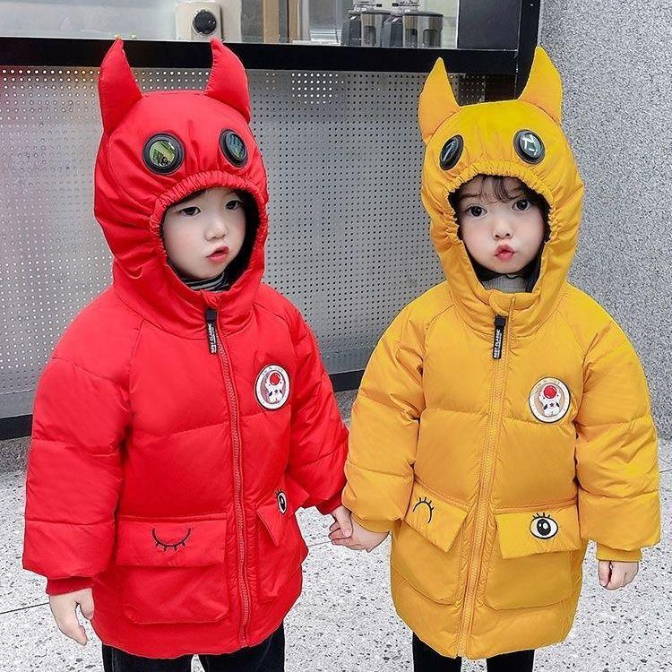 中长款过膝男女童小宝宝洋气棉服