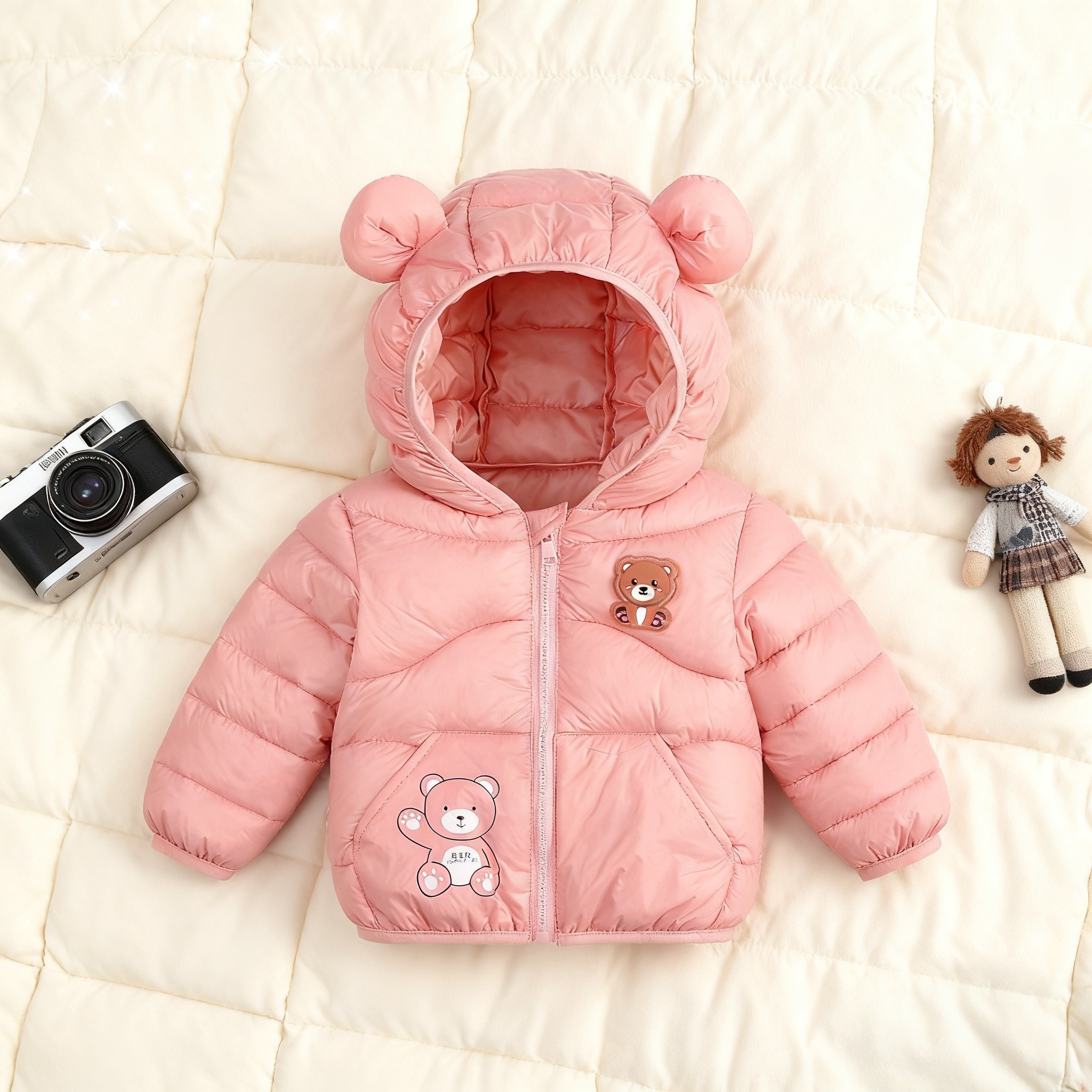 宝宝女童新款冬季夹棉外套婴儿冬发光棉衣保暖加厚棉袄男童中小童,童装/婴儿装/亲子装,羽绒服,淘宝优惠券,粉丝福利购,淘宝优惠卷