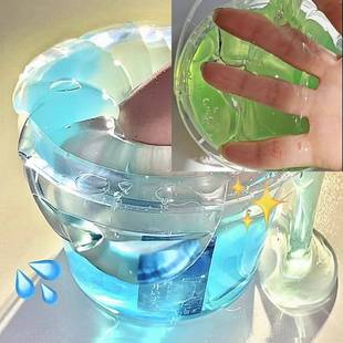 三井泉颜值液态双层假水网红童仔同款大桶高配新品硅胶假水史莱姆