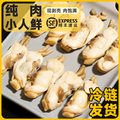 丹东鲜活蛏子肉小人仙竹蛏肉蛏子肉新鲜冷冻去沙野生小人鲜熟冻