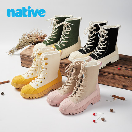 Native秋冬Jimmy高帮猎鸭靴加绒户外徒步登山休闲鞋