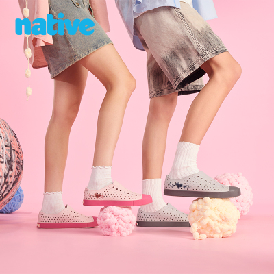 native 2025春夏新品Jefferson情人节系列情侣洞洞鞋 男女同款