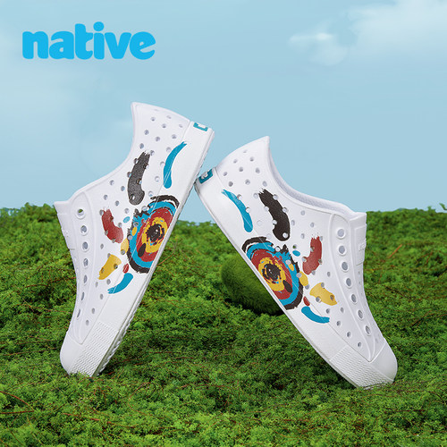native抽象梦境系列洞洞鞋