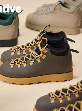 native2025冬季新品漫游欧包靴男女马丁靴棉靴户外徒步鞋靴保暖