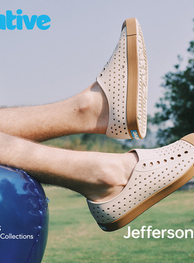 native经典纯色洞洞鞋男女款度假情侣户外海边沙滩凉鞋溯溪鞋百搭