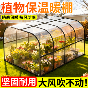 温室保温棚户外植物防寒罩暖房花棚暖棚保温阳光棚越冬户外防寒罩
