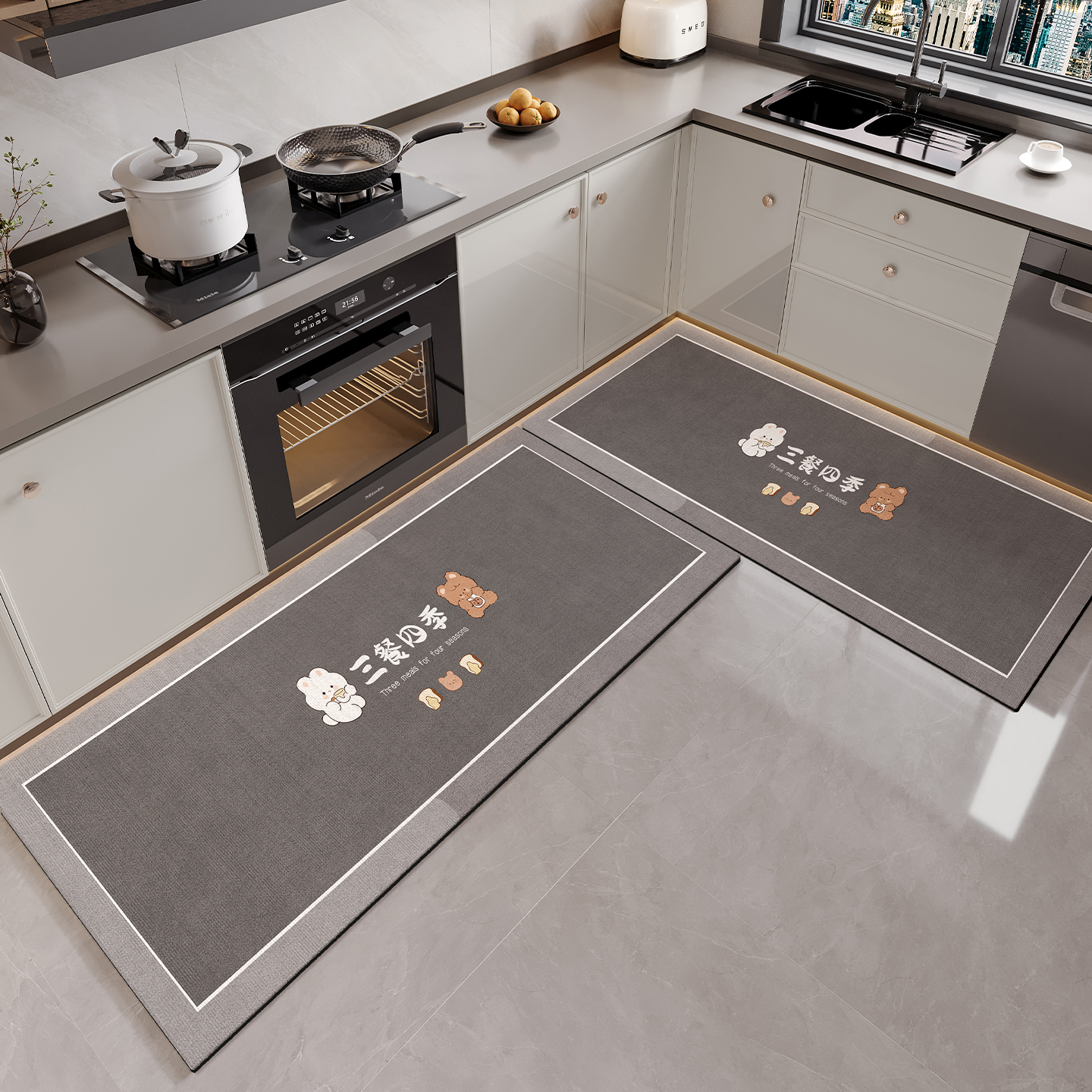 厨房地垫防滑防油免洗可擦吸水垫
