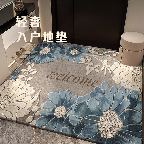 轻奢高级感入户门进门地垫