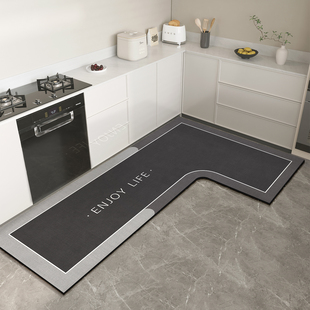 厨房地垫防滑防油可擦免洗防水脚垫地毯垫转角专用吸水耐脏免清洗